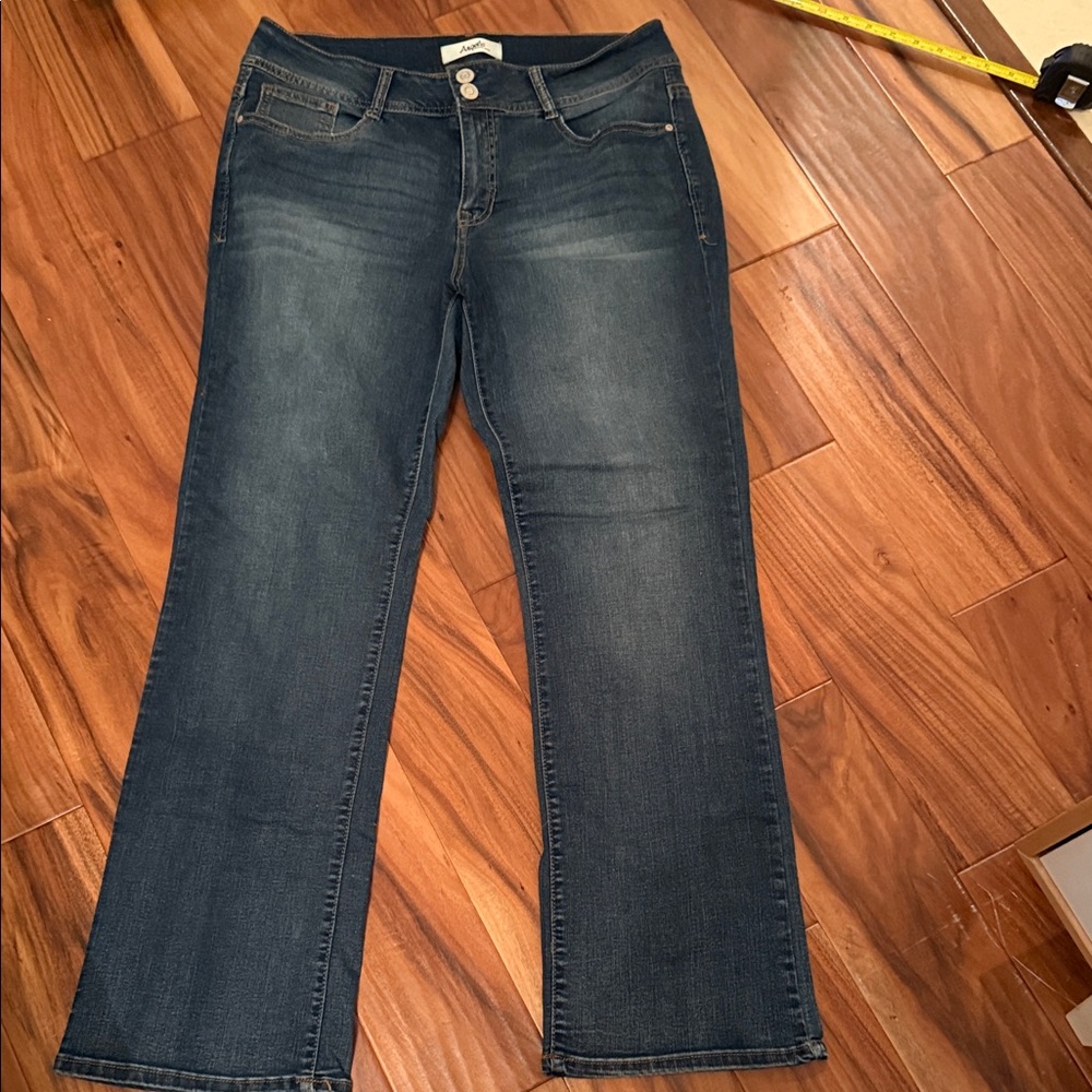 Dark Blue Straight Leg Women's Jeans